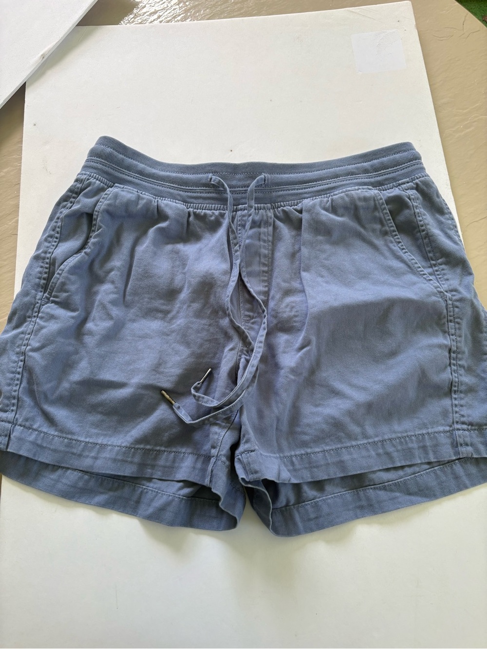 Orvis Light Blue Drawstring Athletic Shorts